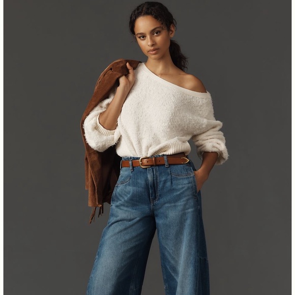 Anthropologie Sweater- Fluffy Asymmetrical - Picture 1 of 5